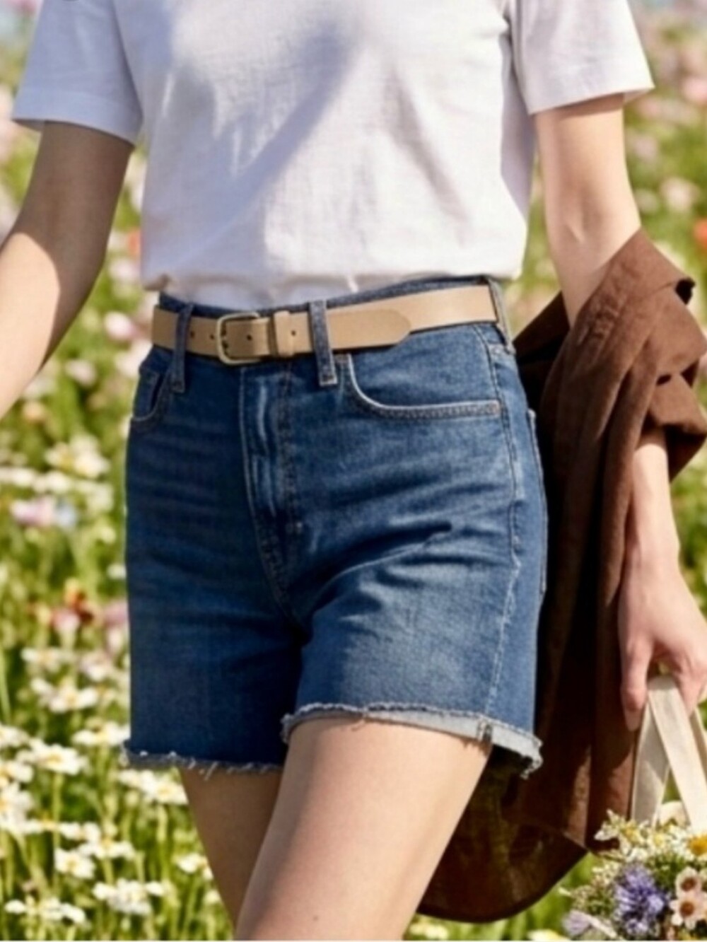 J Crew Denim High Rise Shorts Size 29